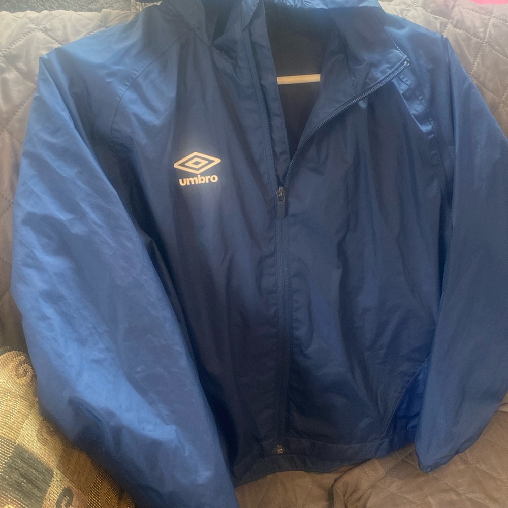Umbro Blue Windbreaker Jacket kids size 10.